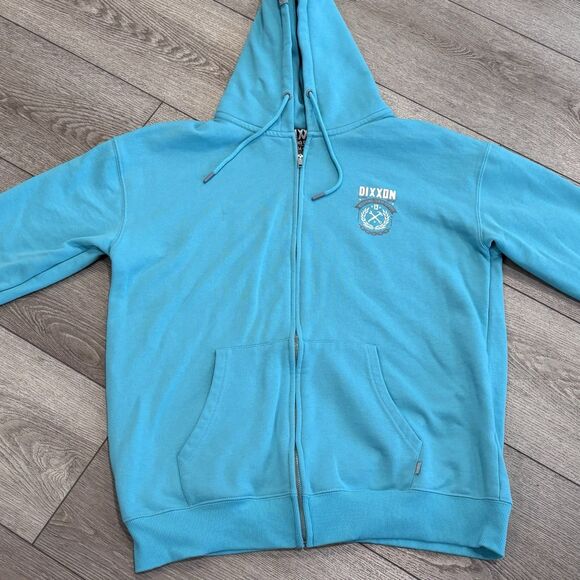 Dixxon Flannel Company Mens Large Full Zip Blue Hoodie Working Class Heroes - Picture 2 of 9